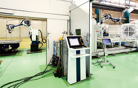 YAGレーザー溶接ロボットシステム（酒田工場）